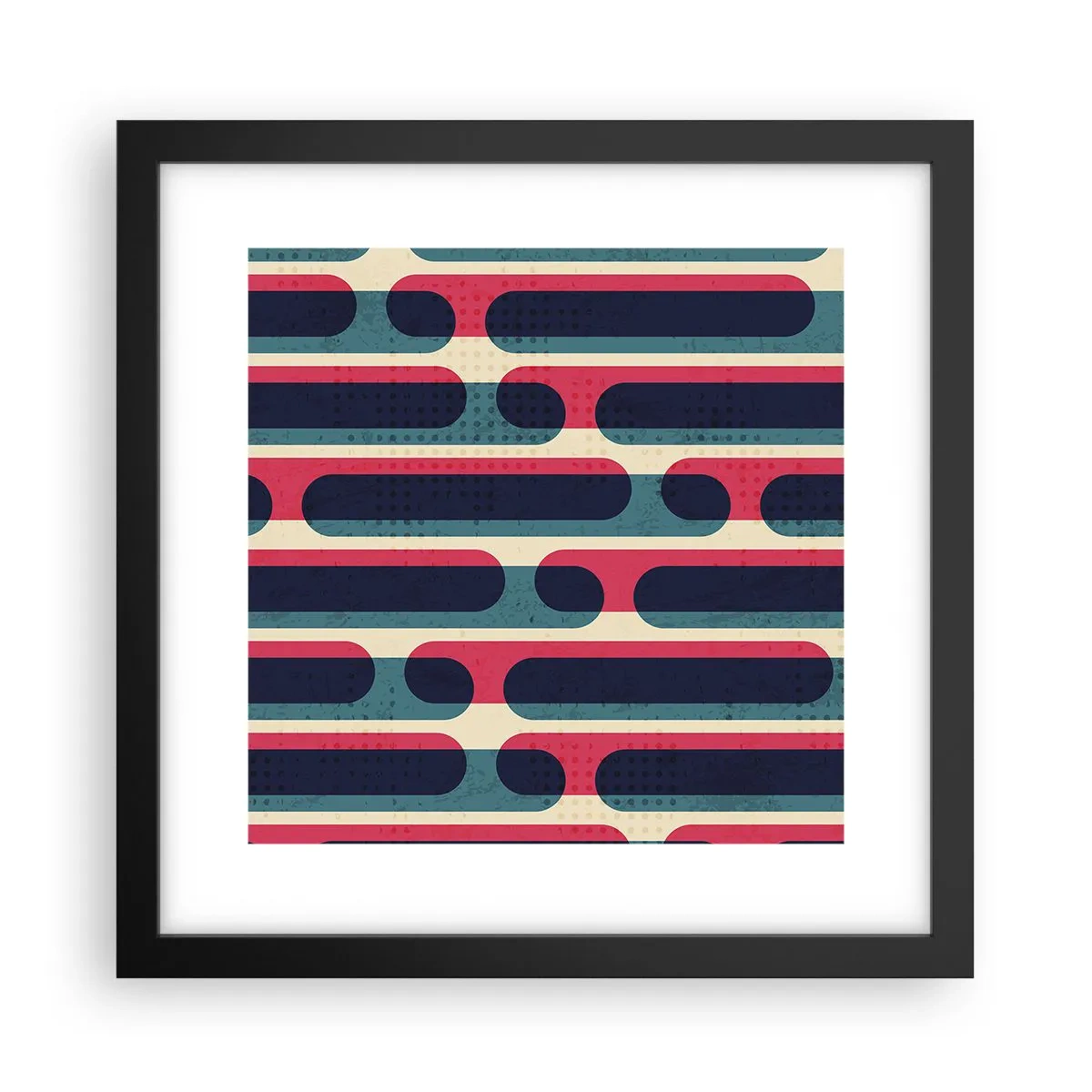 Poster in einem schwarzem Rahmen - In die Tiefe und vorwärts - 30x30 cm