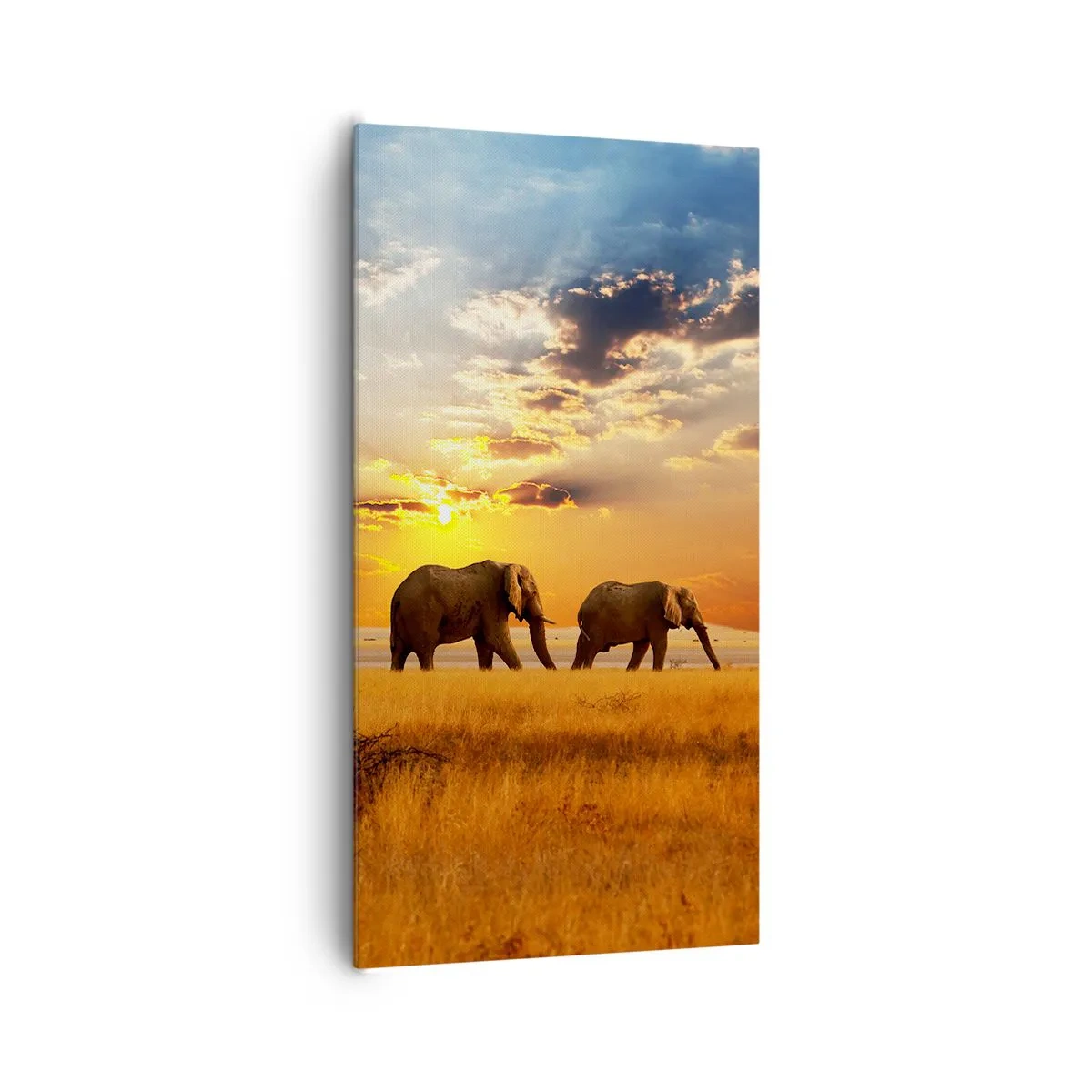 Bild auf Leinwand - Leinwandbild - Familienspaziergang - 65x120 cm