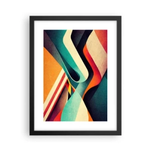 Poster in einem schwarzem Rahmen - Intensive Komposition - 30x40 cm