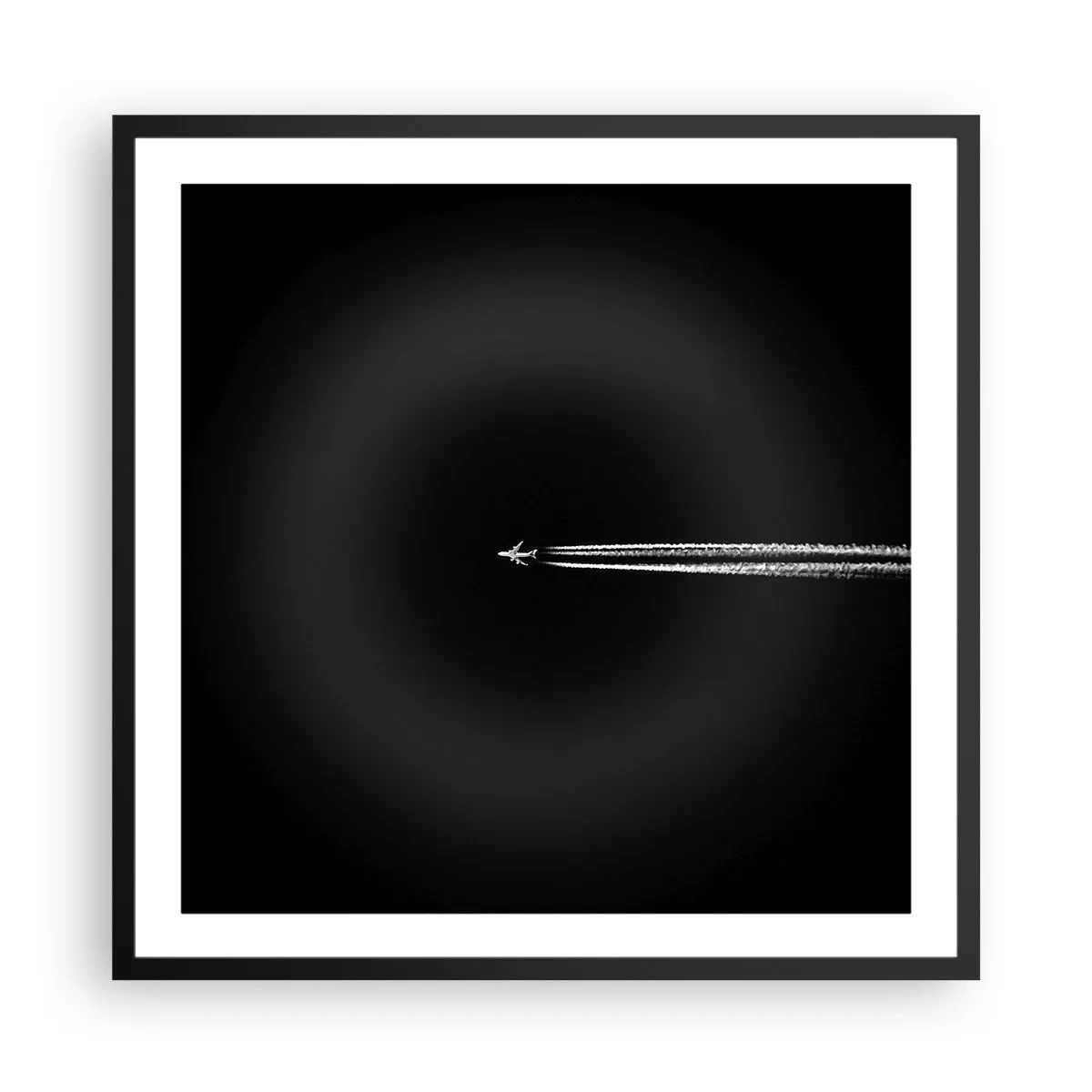 Poster in einem schwarzem Rahmen - In eine andere Dimension - 60x60 cm
