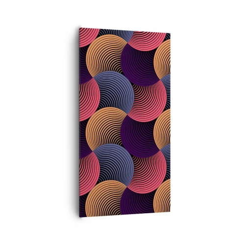 Bild auf Leinwand - Leinwandbild - Im kreisenden Rhythmus - 65x120 cm