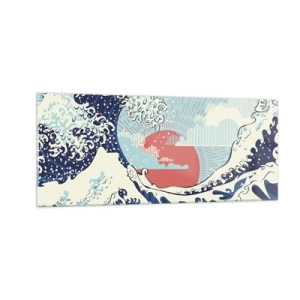 Glasbild - Bild auf glas - Von japanischer Inspiration - 100x40 cm