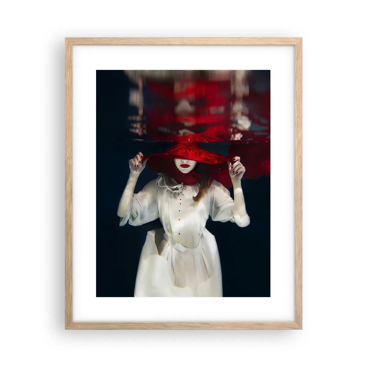 Poster in einem Rahmen aus heller Eiche - Boshafte Göttin in der slawischen Mythologie - 40x50 cm