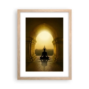 Poster in einem Rahmen aus heller Eiche - Vollkommene Harmonie - 30x40 cm