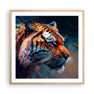 Poster in einem Rahmen aus heller Eiche - Wilde Schönheit - 60x60 cm