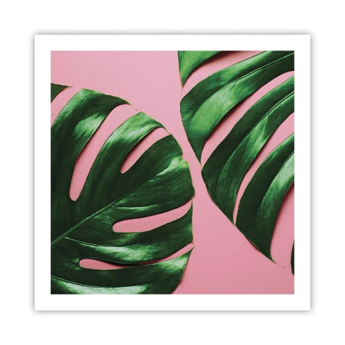 Poster - Rendezvous im Grünen - 60x60 cm