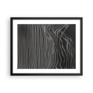 Poster in einem schwarzem Rahmen - Rhythmus und Akzent - 50x40 cm