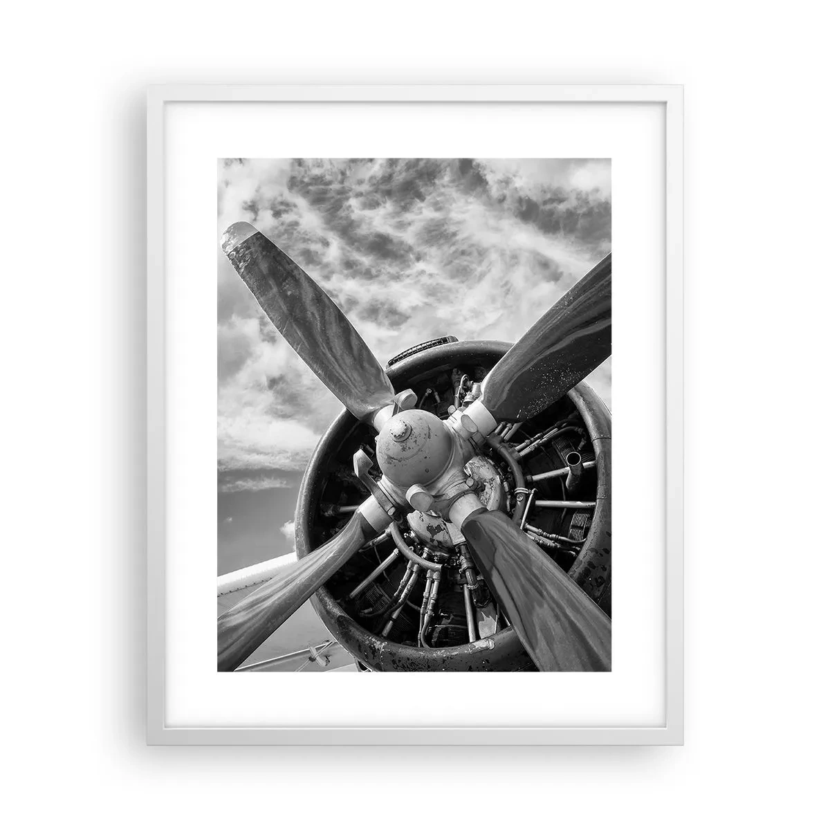 Poster in einem weißen Rahmen - Eroberer der Lüfte - 40x50 cm