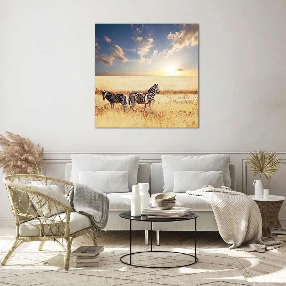 Glasbild - Bild auf glas - Geh weg, sei nicht in Frieden - 70x70 cm