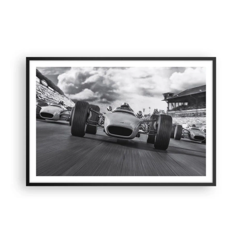 Poster in einem schwarzem Rahmen - Power ist da! - 91x61 cm