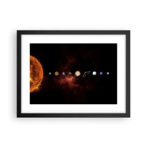 Poster in einem schwarzem Rahmen - Unsere Nachbarschaft - 40x30 cm