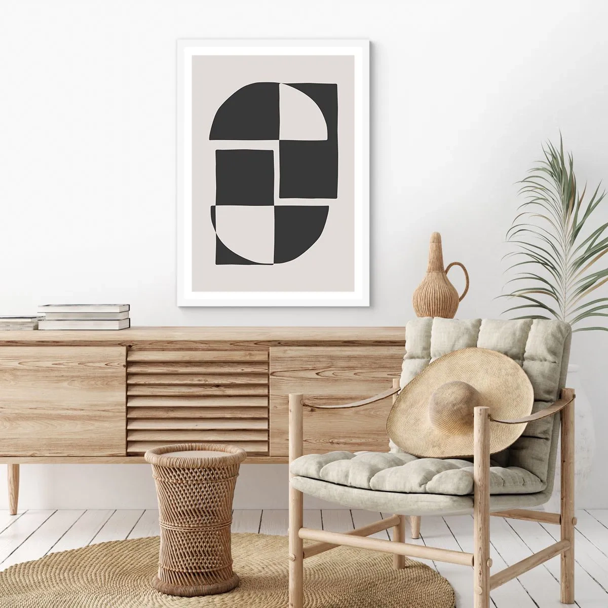 Poster in einem weißen Rahmen - Antithese - Synthese - 70x100 cm