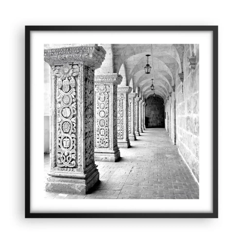 Poster in einem schwarzem Rahmen - Und wo geht’s hin...? - 50x50 cm