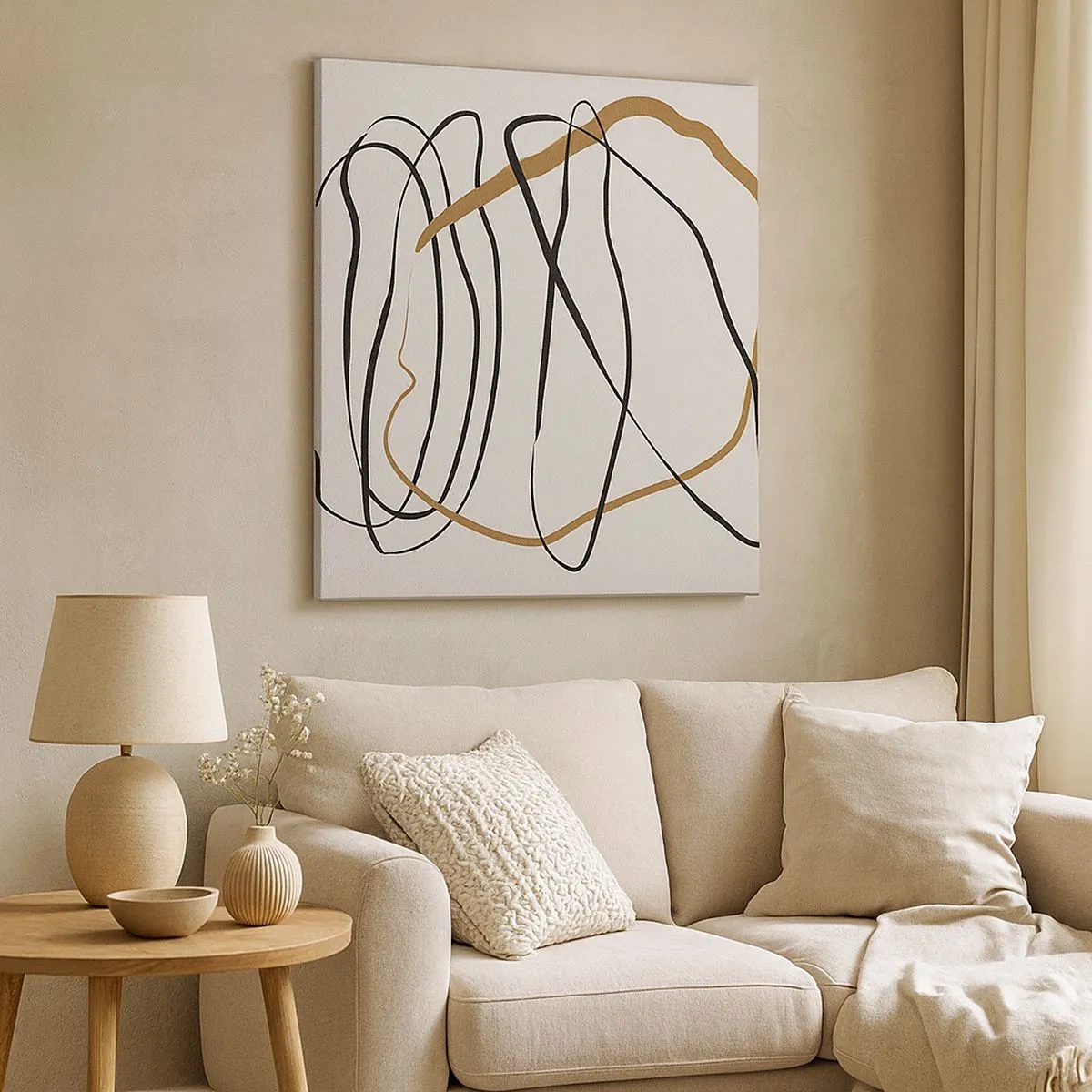 Bild auf Leinwand - Leinwandbild - Komposition – Looptanz - 30x30 cm