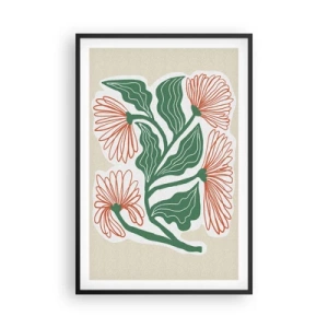 Poster in einem schwarzem Rahmen - Im Folkstil und modern - 61x91 cm