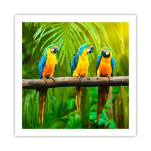 Poster - Und hast du gehört, dass sie ...? - 60x60 cm