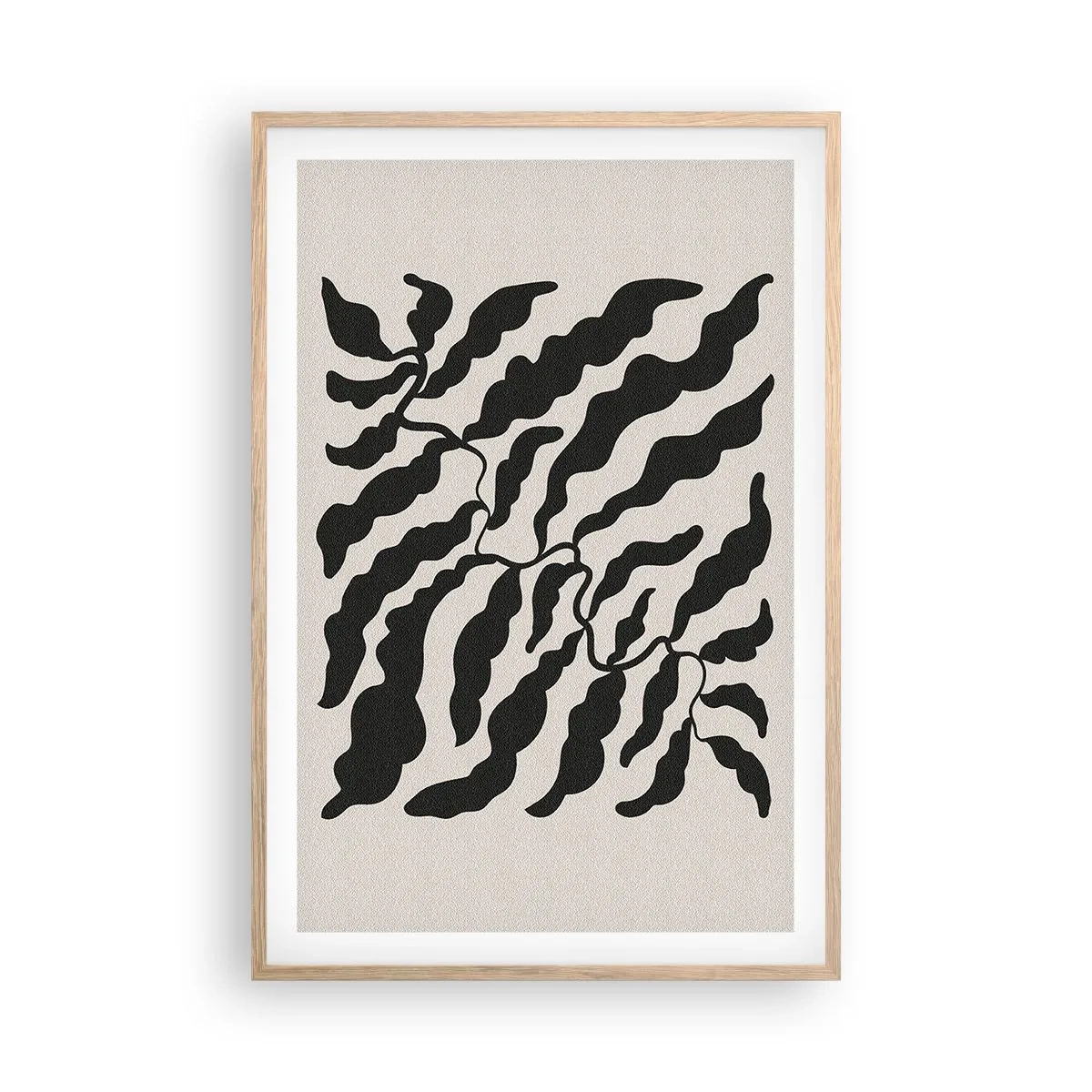 Poster in einem Rahmen aus heller Eiche - Natur des Quadrats - 61x91 cm