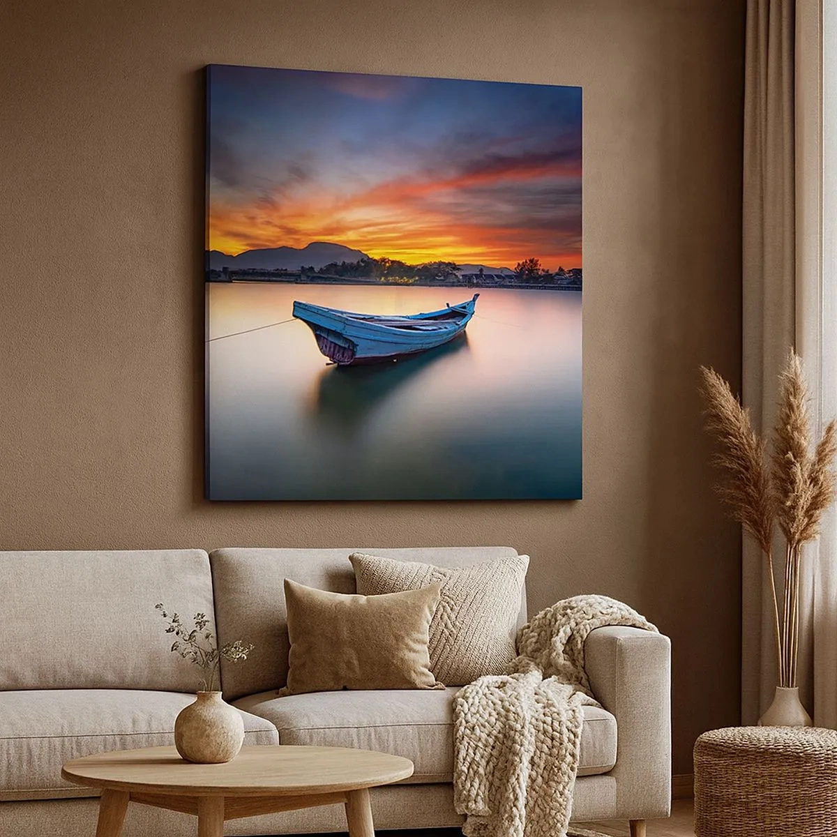 Bild auf Leinwand - Leinwandbild - Eine gute Nacht kommt - 30x30 cm