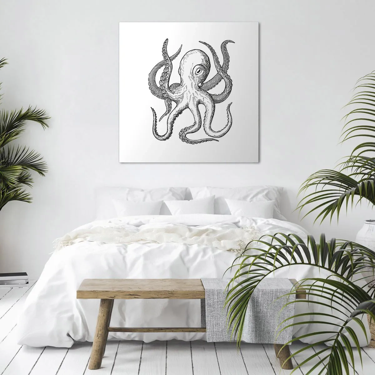 Bild auf Leinwand - Leinwandbild - Mit den Wellen tanzen - 60x60 cm