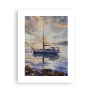 Poster - Abend in der Bucht - 30x40 cm