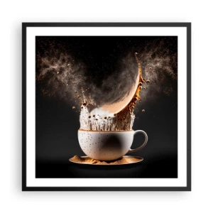 Poster in einem schwarzem Rahmen - Geschmacksexplosion - 60x60 cm