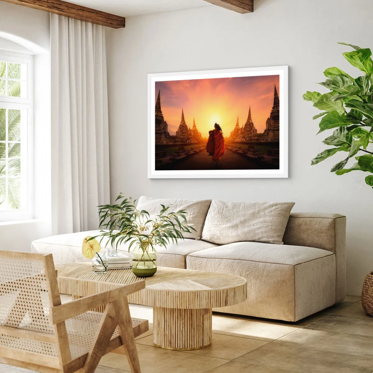 Poster in einem weißen Rahmen - In Frieden für die Ewigkeit - 50x40 cm