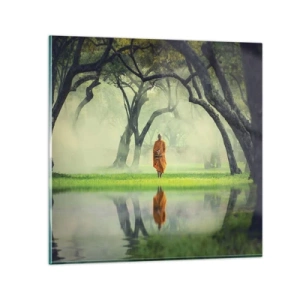 Glasbild - Bild auf glas - Auf dem Weg zur Erleuchtung - 60x60 cm