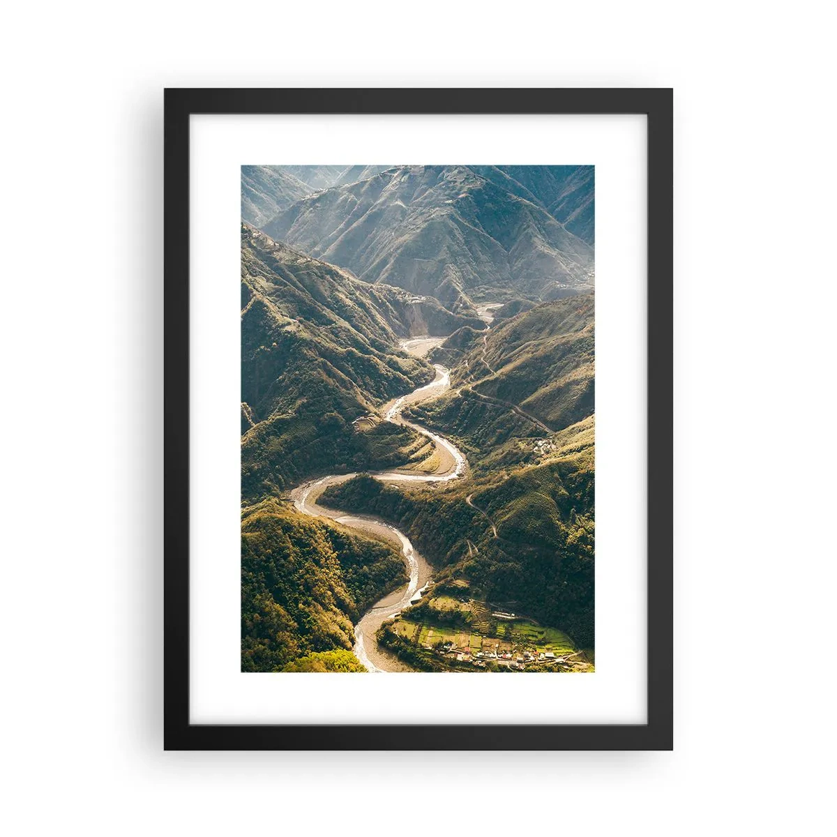 Poster in einem schwarzem Rahmen - Direkt aus dem Herzen der Berge - 30x40 cm