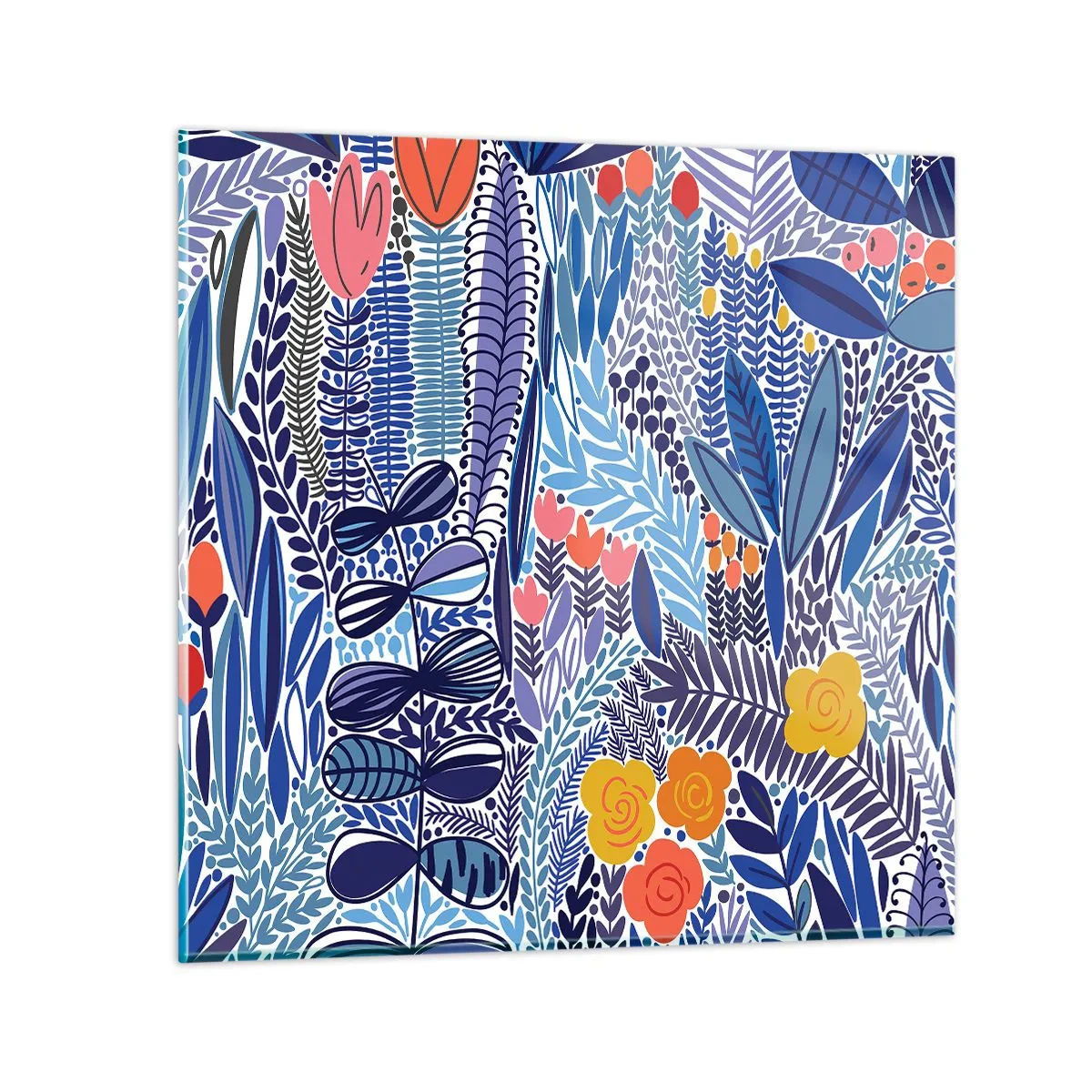 Glasbild - Bild auf glas - Hawaiianischer Garten - 30x30 cm