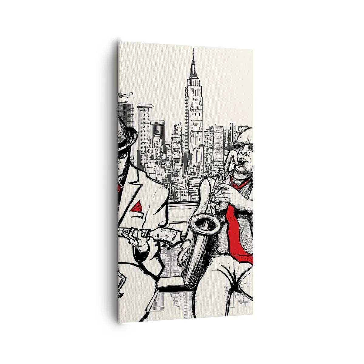 Bild auf Leinwand - Leinwandbild - New Yorker Improvisation - 65x120 cm