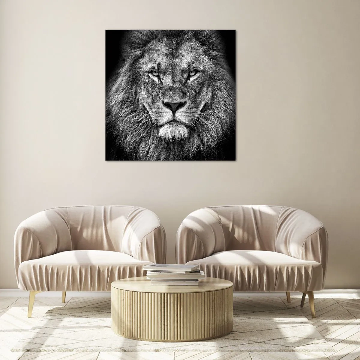 Glasbild - Bild auf glas - Im Krönungsgewand - 50x50 cm