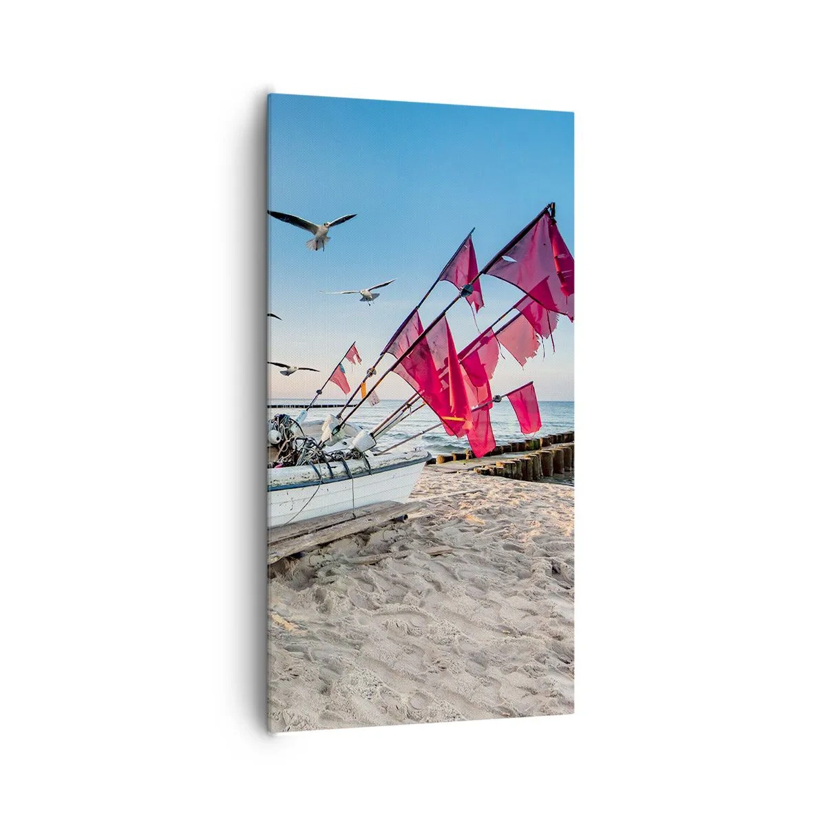 Bild auf Leinwand - Leinwandbild - Wohlverdiente Ruhe - 65x120 cm