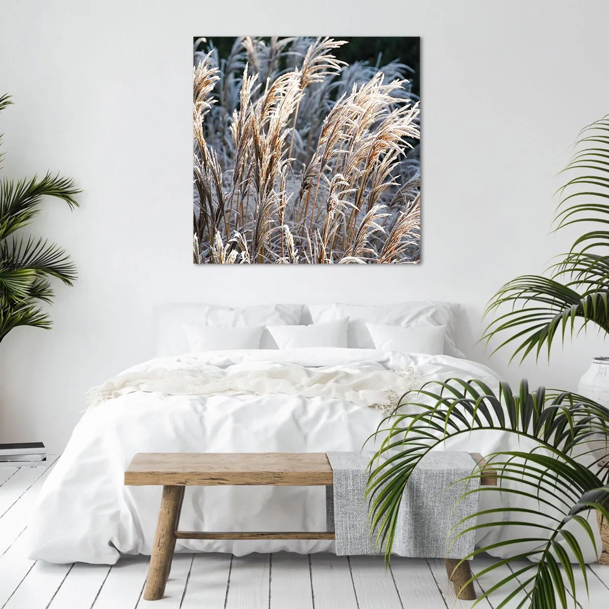 Bild auf Leinwand - Leinwandbild - Gekleidet mit Frost - 40x40 cm