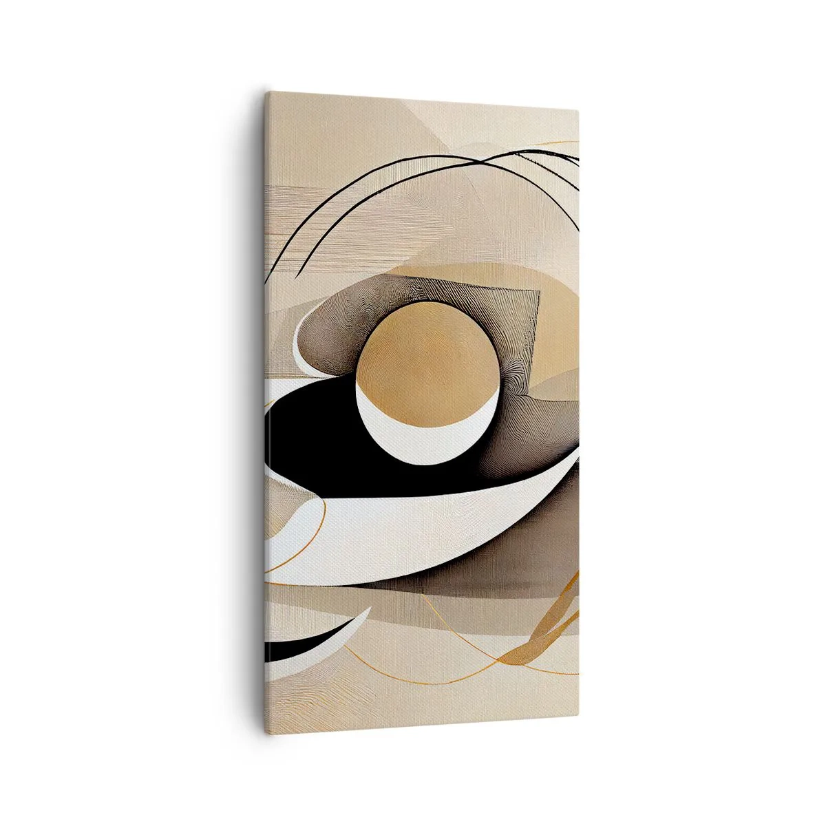 Bild auf Leinwand - Leinwandbild - Komposition: die Essenz des Wortes - 55x100 cm