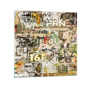 Glasbild - Bild auf glas - Ach, es passiert... - 60x60 cm