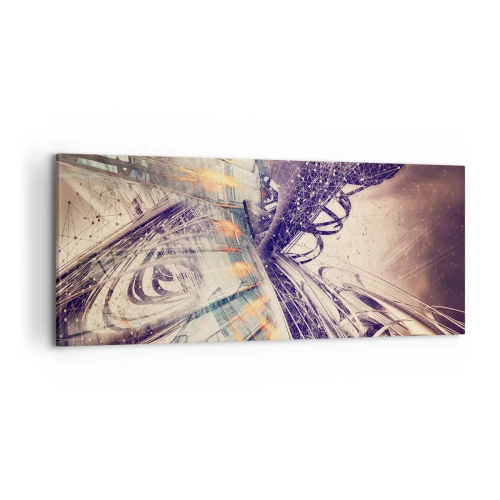 Bild auf Leinwand - Leinwandbild - In großer Eile - 100x40 cm