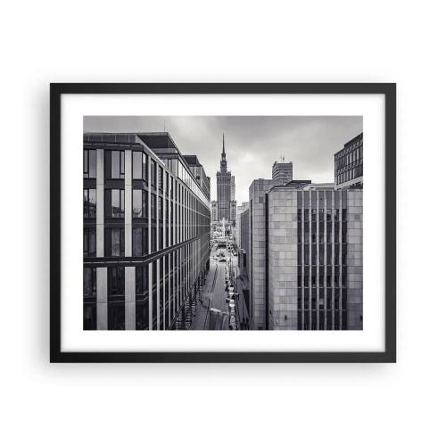 Poster in einem schwarzem Rahmen - Warschauer Tal - 50x40 cm