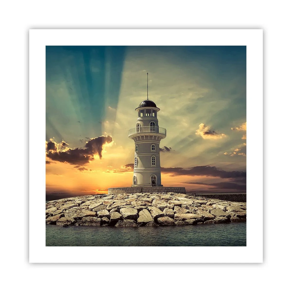 Poster - Licht - Gut - Schönheit - 50x50 cm