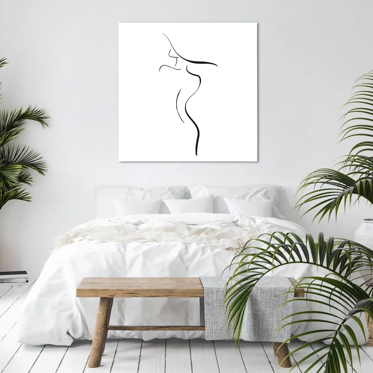 Bild auf Leinwand - Leinwandbild - Flüchtig wie eine Welle - 40x40 cm