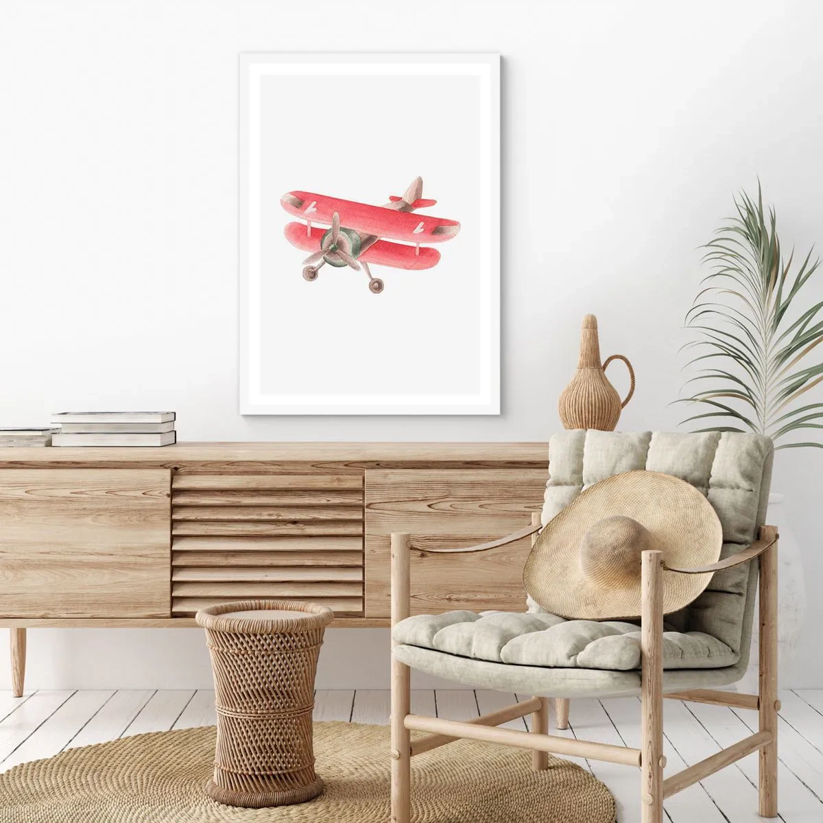 Poster in einem weißen Rahmen - Bereit für Höhenflüge - 70x100 cm