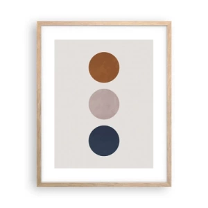 Poster in einem Rahmen aus heller Eiche - Ein Symbol für Exzellenz - 40x50 cm