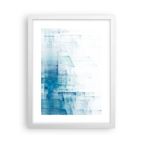 Poster in einem weißen Rahmen - Wie der Raum wgeschaffen urde - 30x40 cm