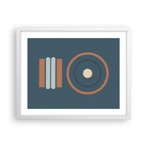 Poster in einem weißen Rahmen - Das Wesen der Dinge - 50x40 cm