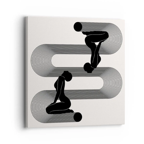 Bild auf Leinwand - Leinwandbild - Sinnliche Symmetrie - 30x30 cm