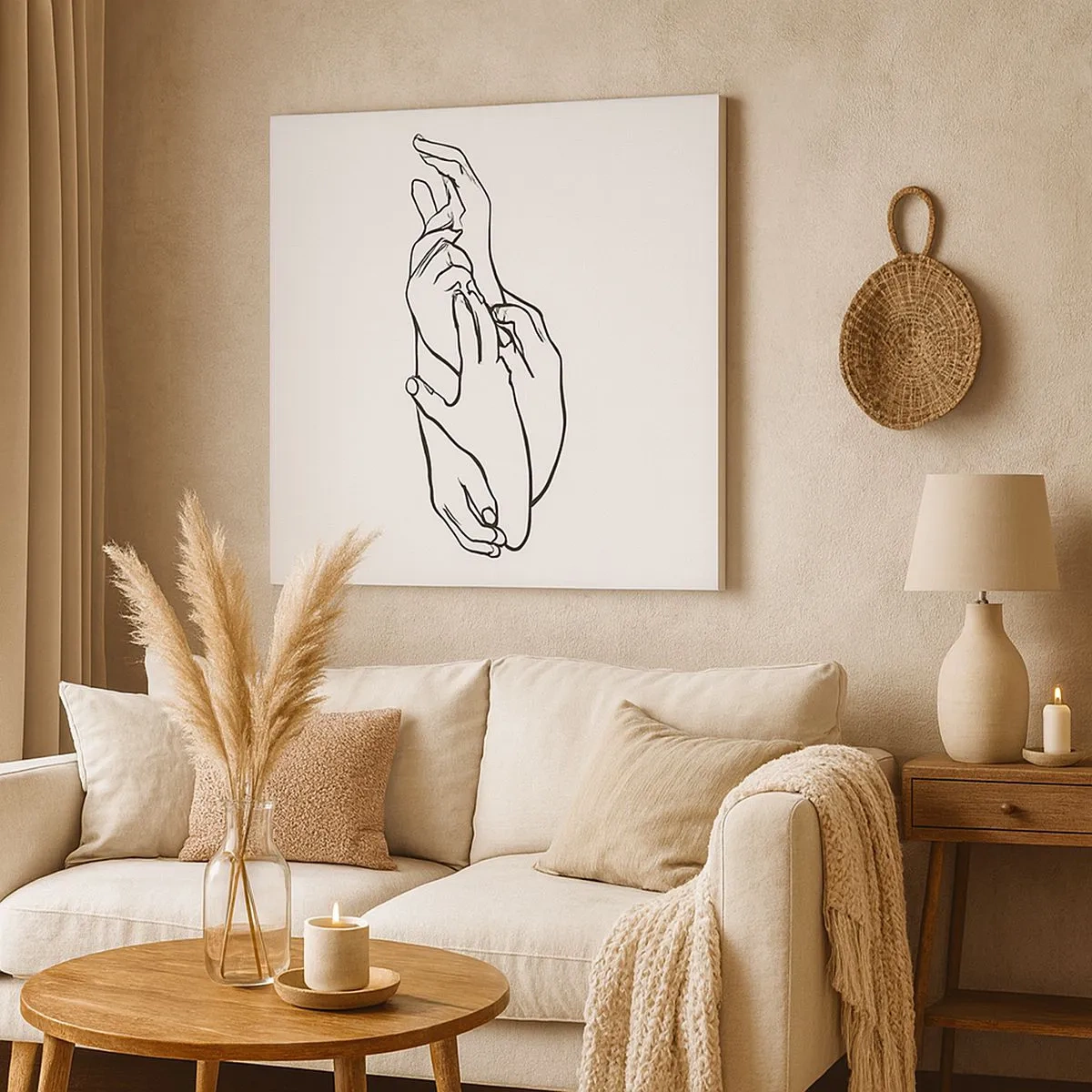 Bild auf Leinwand - Leinwandbild - Gute Geste - 30x30 cm