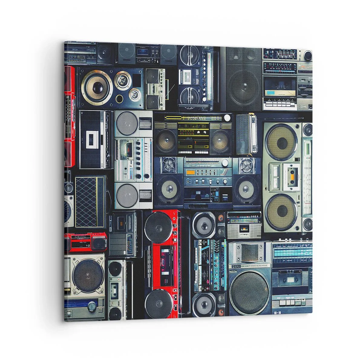 Bild auf Leinwand - Leinwandbild - Sehnsucht nach den 1980er Jahren - 50x50 cm