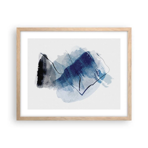 Poster in einem Rahmen aus heller Eiche - Eisberg - 50x40 cm