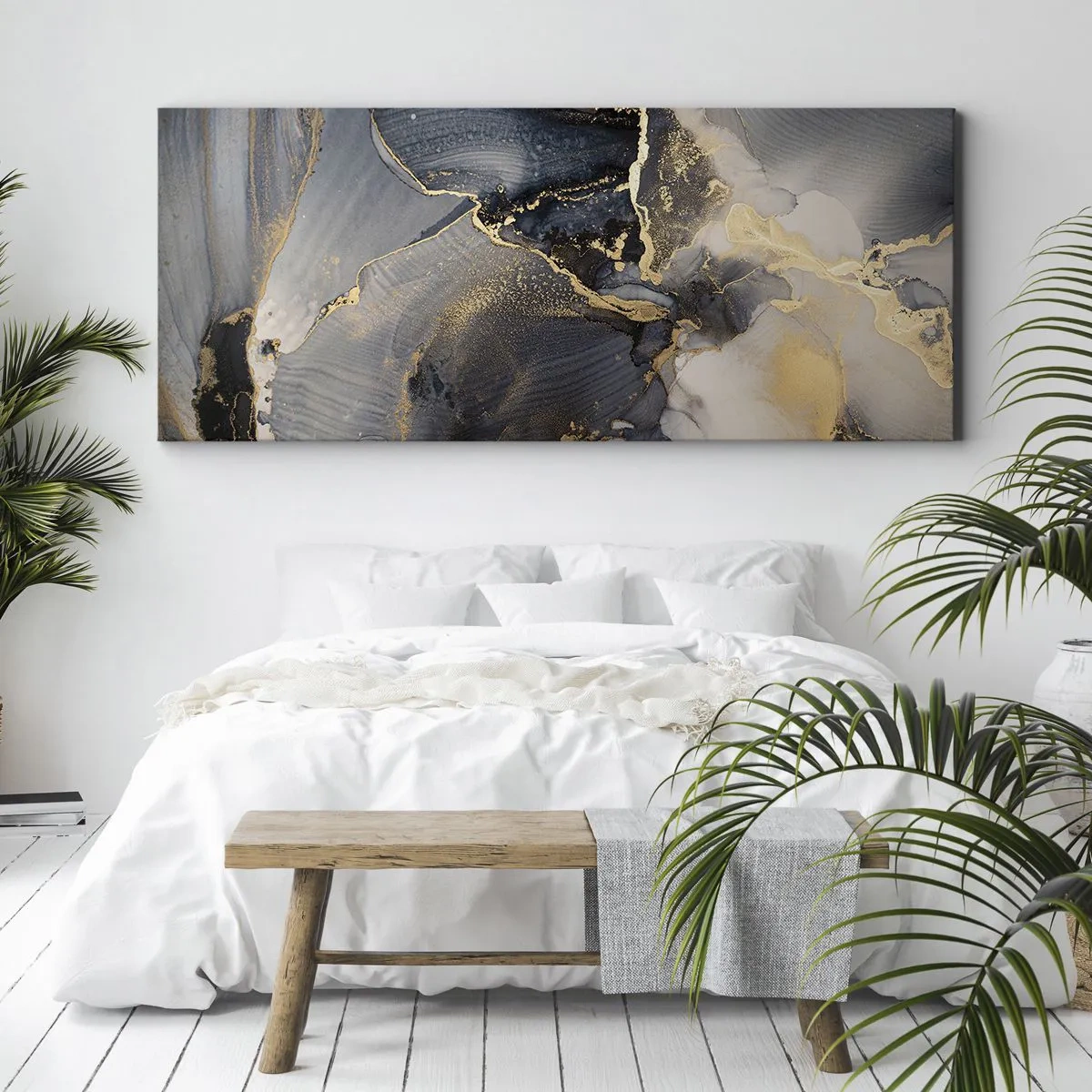 Bild auf Leinwand - Leinwandbild - Leben aus Stein - 100x40 cm