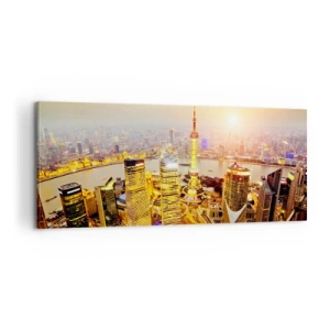 Bild auf Leinwand - Leinwandbild - Asiatischer Traum - 100x40 cm