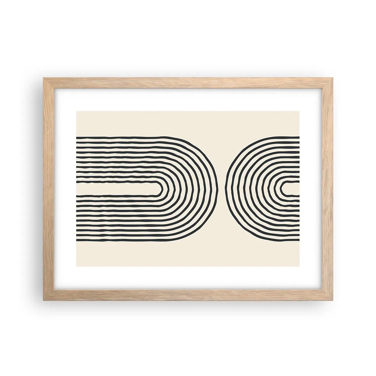 Poster in einem Rahmen aus heller Eiche - In einem Moment ... - 40x30 cm